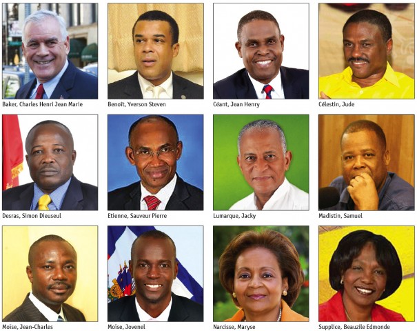 12 candidats en pôle position