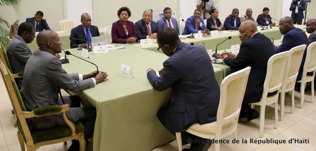 Première journée de Jovenel Moïse, président de la République, au Palais national 