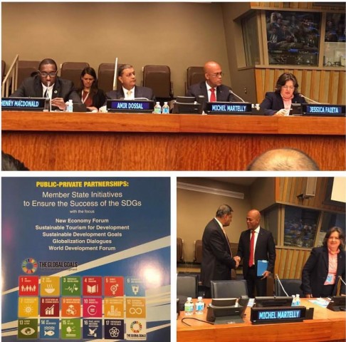 Martelly aux Nations unies pour parler des partenariats publics-privés en Haïti