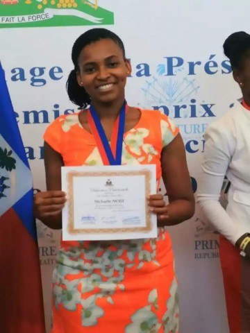 Michaelle Moïse, la première lauréate de l'Ouest 