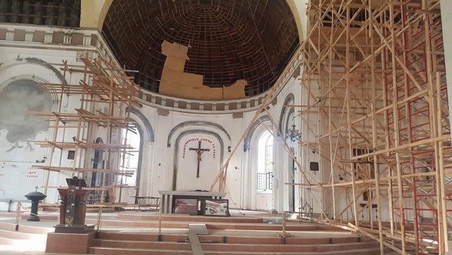 Travaux de restauration de la cathédrale du Cap-Haïtien 