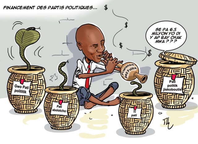 572 millions de gourdes pour financer  58 partis politiques 
