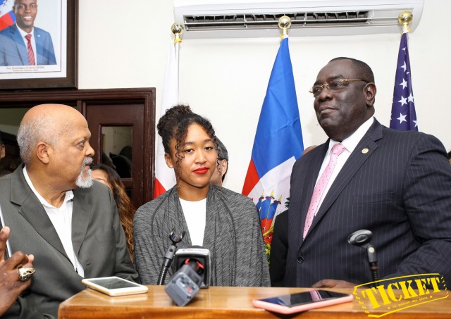 Naomi Osaka en visite en Haïti