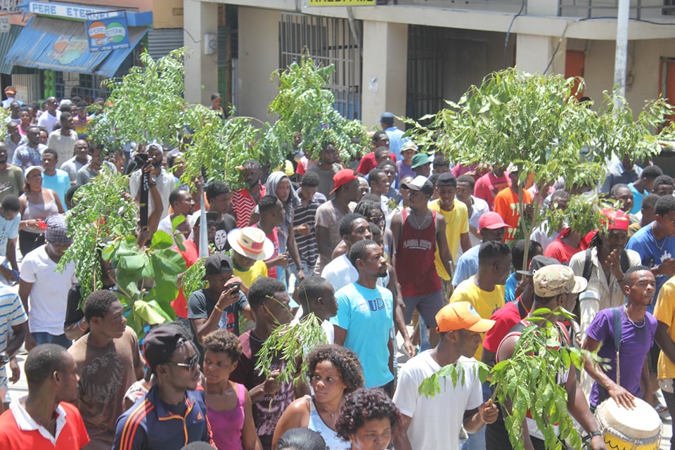 La démission du président Jovenel Moïse, première journée de manifestation à Jacmel