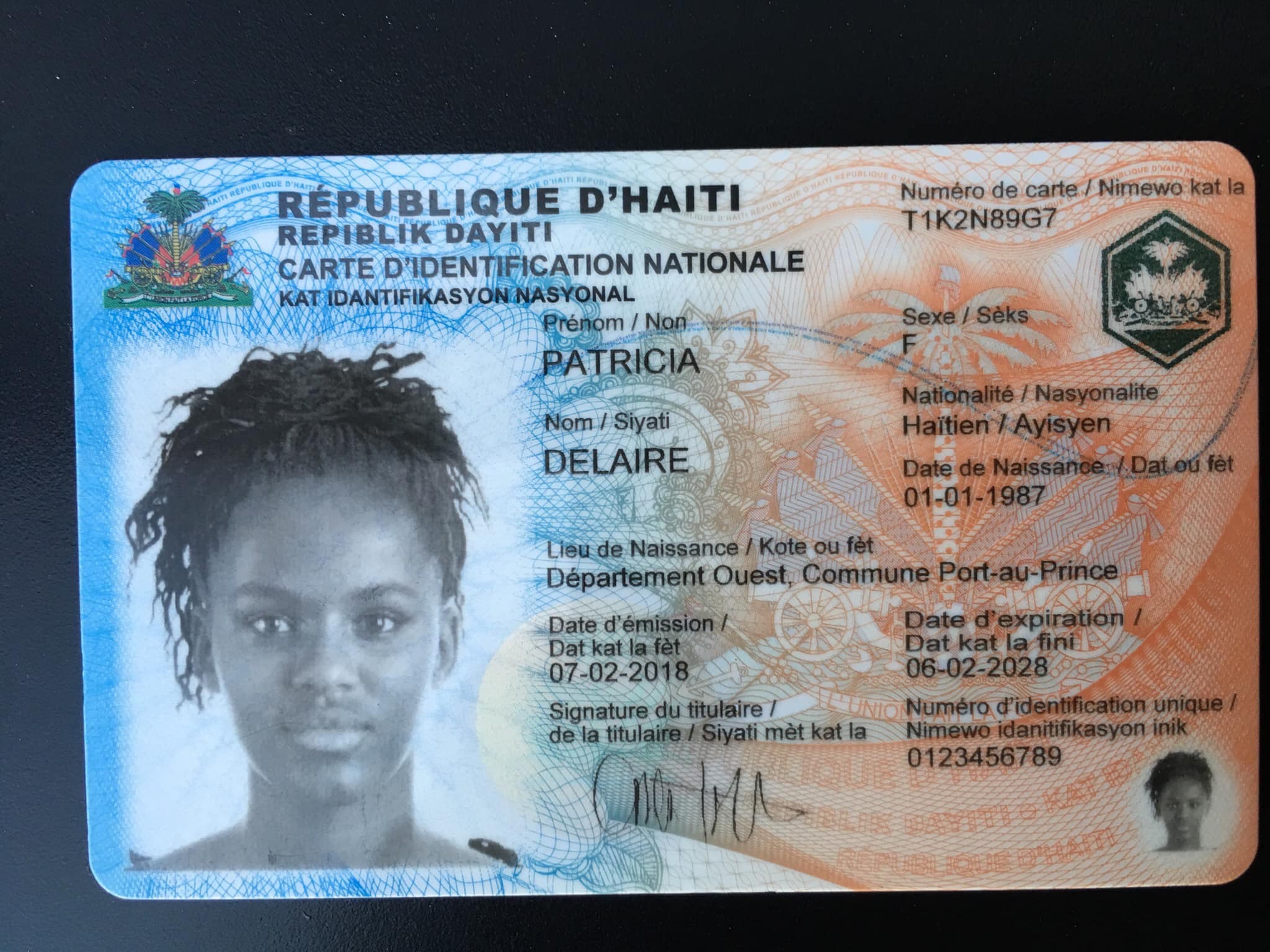 La nouvelle carte (Dermalog) émise par l’ONI remplace la précédente, annonce le ministère de la Justice 