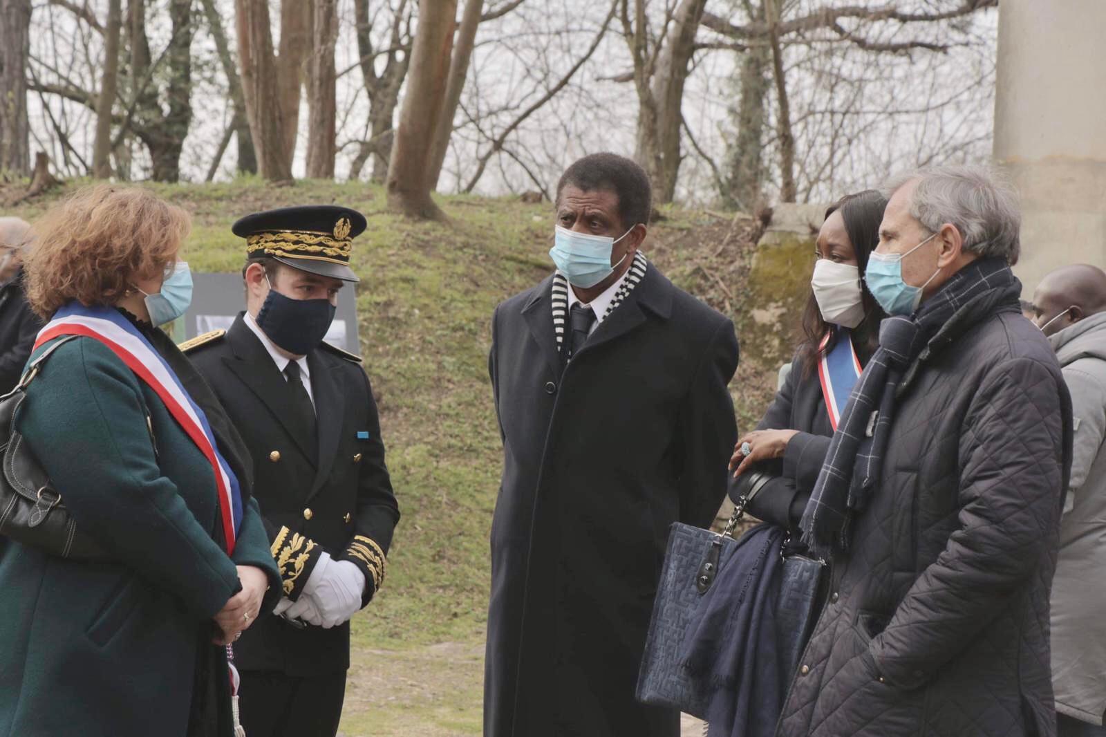 Cérémonie d’hommage en mémoire de Tony Bloncourt, un Haïtien fusillé par les nazis au Mont Valérien