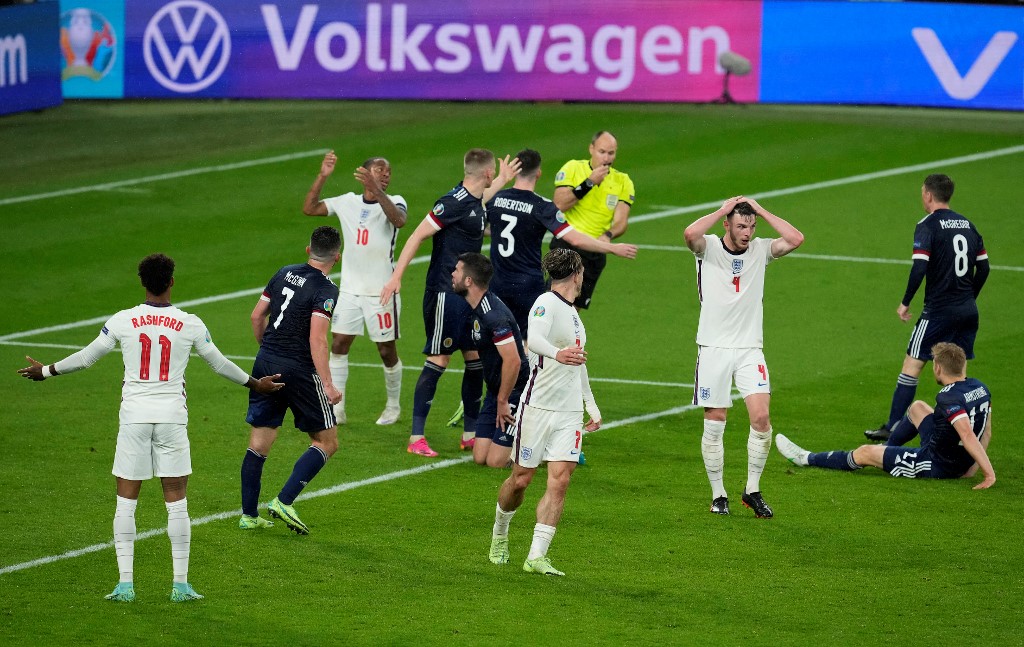 Euro: l'Angleterre muselée, tout reste possible dans le groupe D