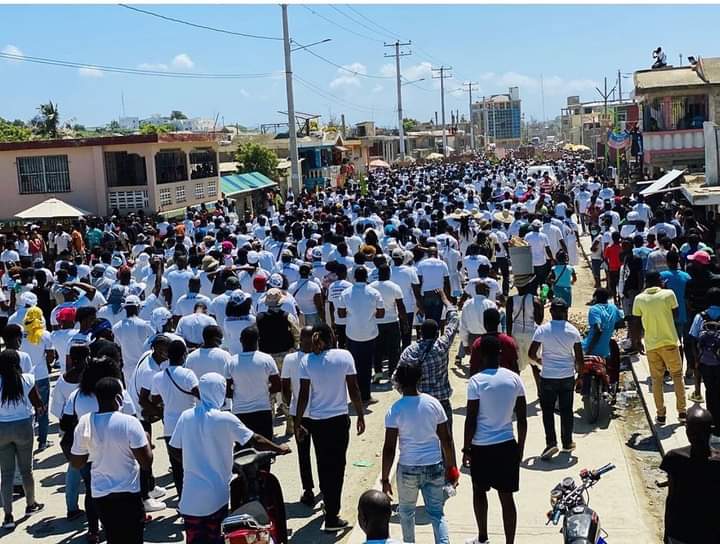 Port-de-Paix : une marche pour saluer la mémoire du président Jovenel Moïse et réclamer justice