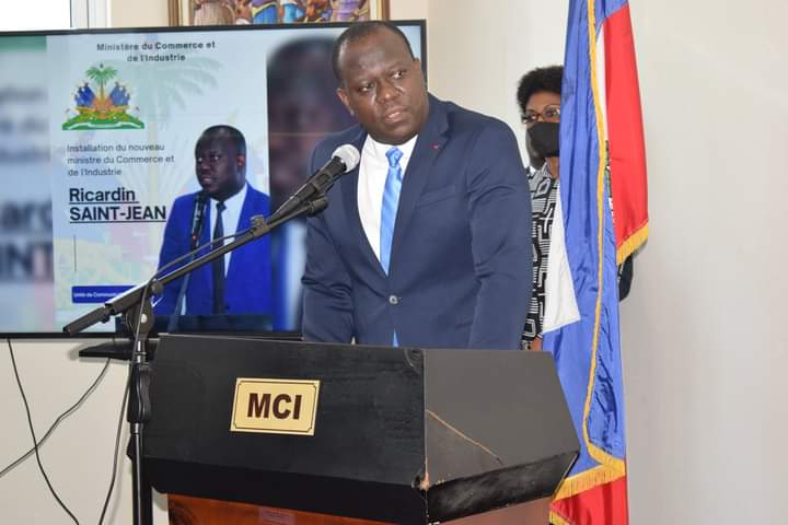 Ricardin Saint-Jean, ministre du Commerce et de l’Industrie