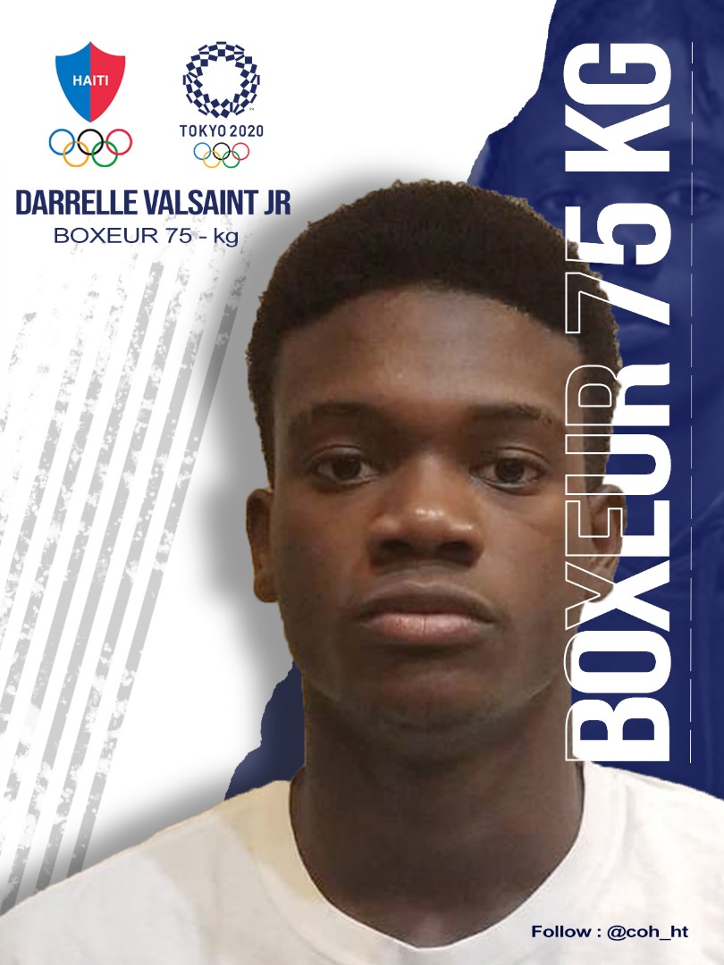 Darrelle Valsaint Jr croisera les gants avec un boxeur de la RDC aux JO de Tokyo