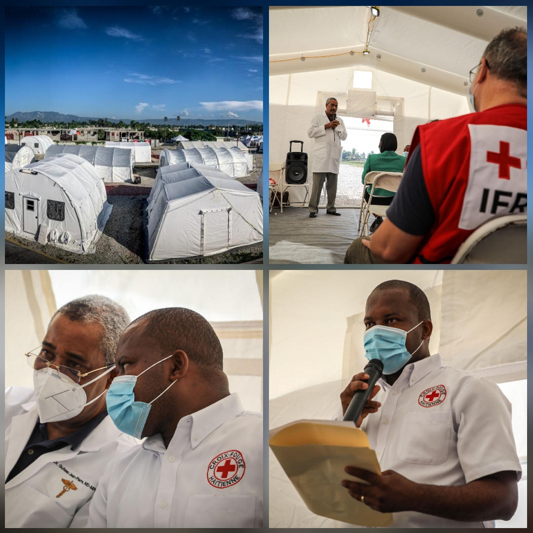 Cayes Inauguration de l'hôpital d'urgence de la CroixRouge
