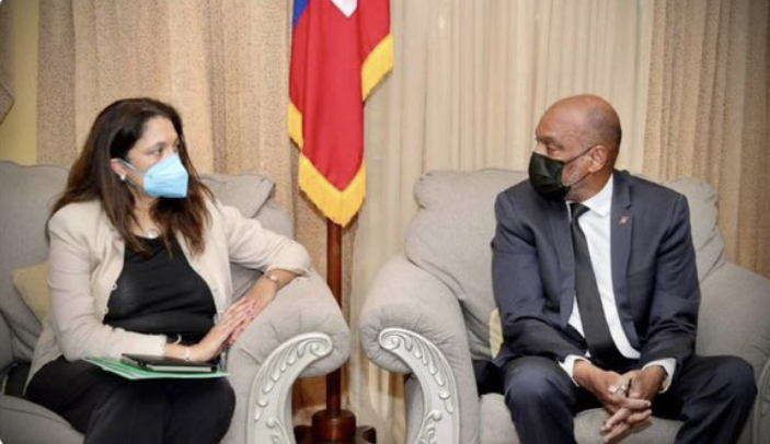 Insécurité: Ariel Henry a discuté d’une aide d’urgence des USA à la PNH
