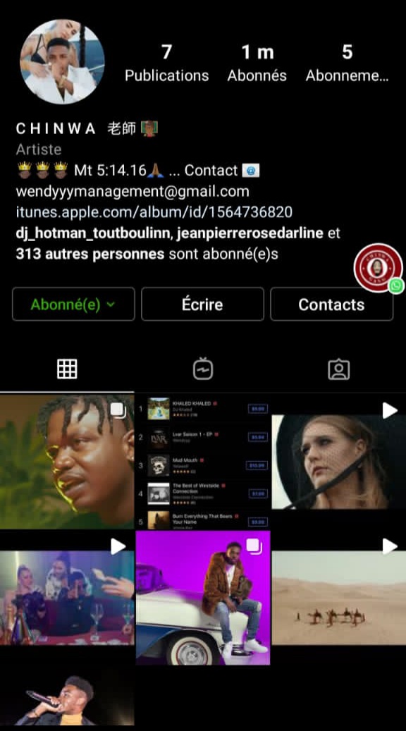 Wendyyy enfin millionnaire sur Instagram