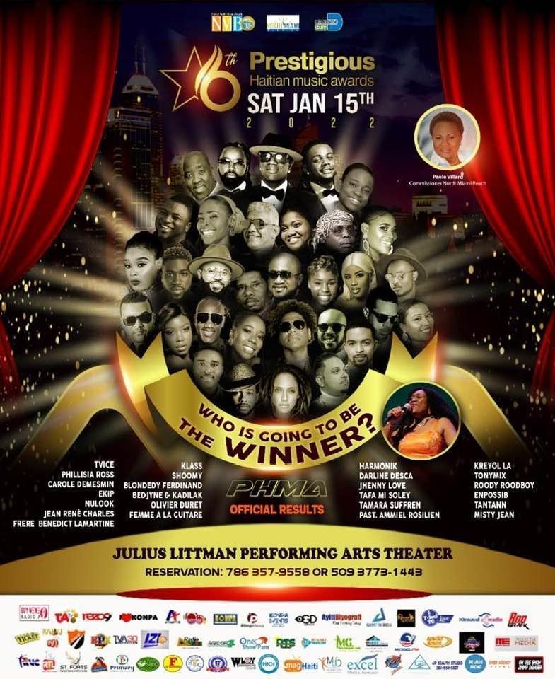 La 6e édition du Prestigious Haitian Music Award, c’est ce week-end !