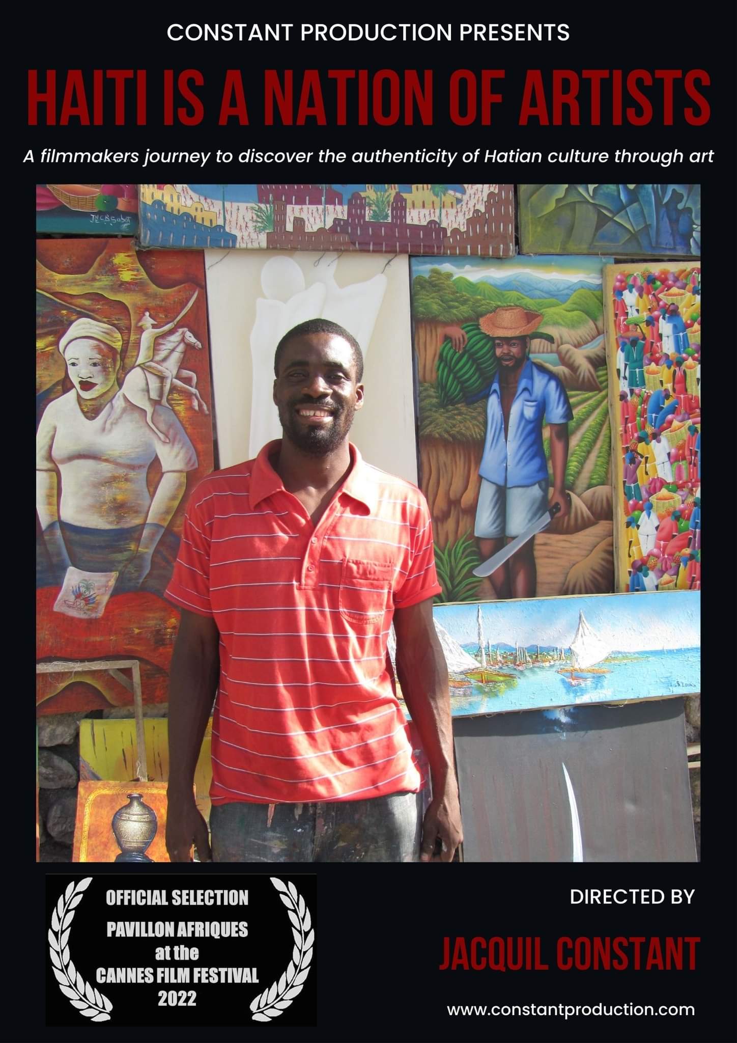 « Haiti is a nation of artists » de Jacquil Constant sera projeté samedi 21 mai à Cannes 