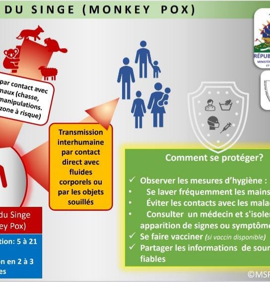 Au moins un cas suspect de la variole du singe découvert en Haïti
