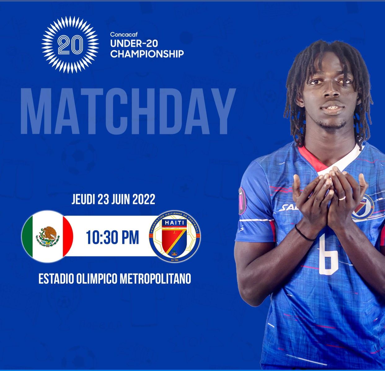 Éliminatoires Mondial U-20 et Jeux olympiques 2024: Haïti - Mexique un duel au sommet