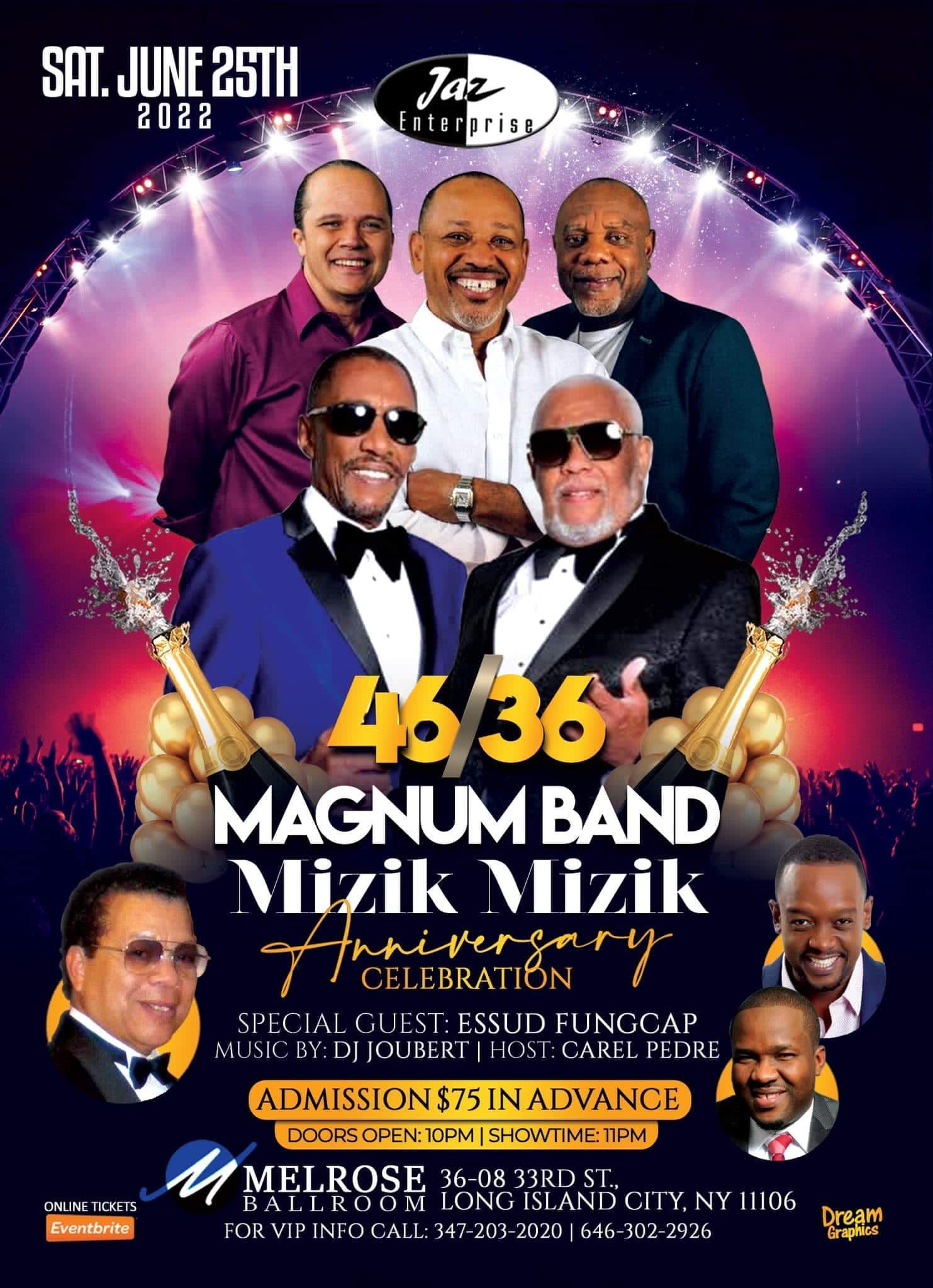 46/36 : Magnum Band et Mizik Mizik attendus ce samedi à New York