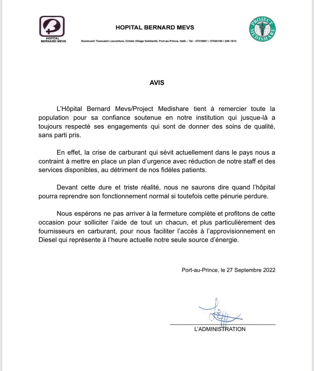 Crise de carburant: de plus en plus d'hôpitaux en difficulté