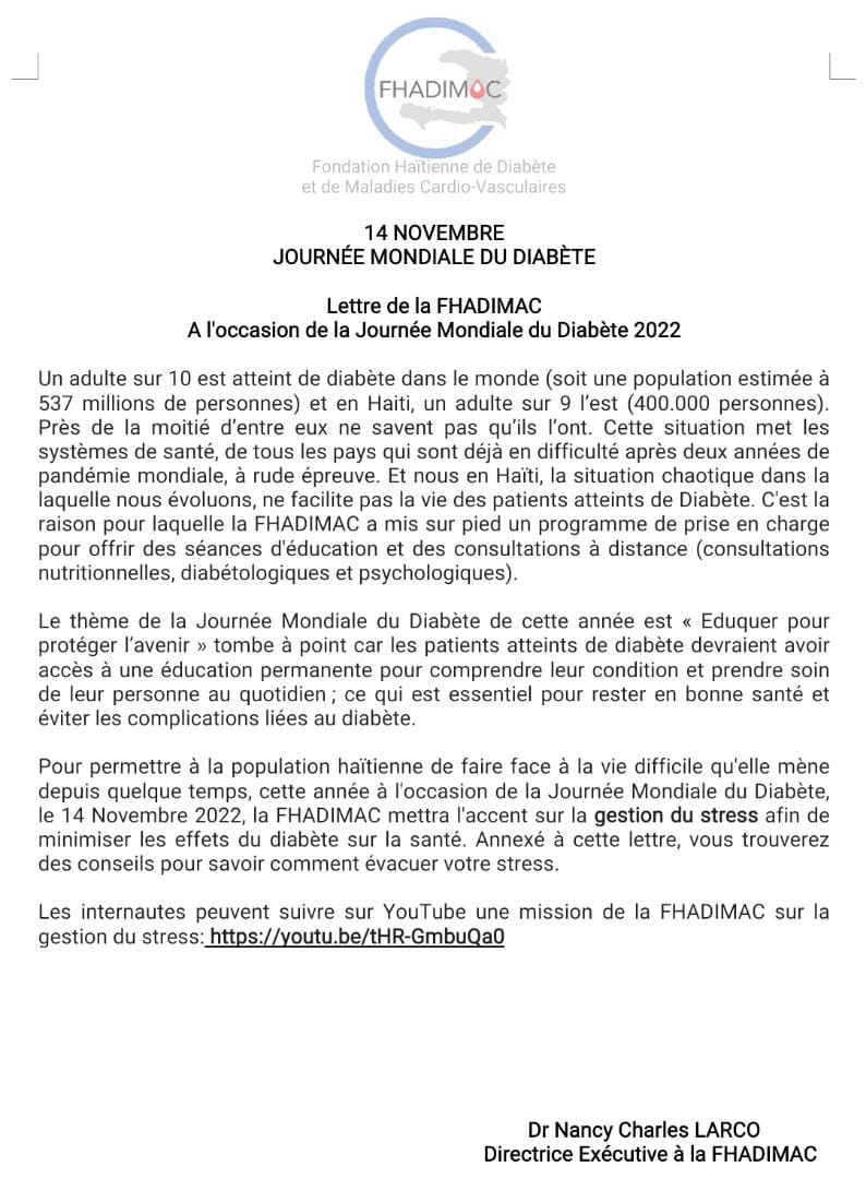 Un patient sur 9 atteint de diabète, la FHADIMAC plaide pour l'éducation des patients