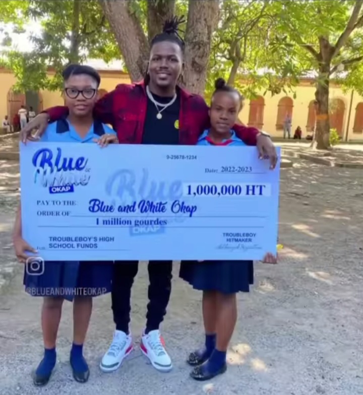 Troubleboy Hitmaker vient en aide au Lycée des Jeunes Filles du Cap-Haïtien