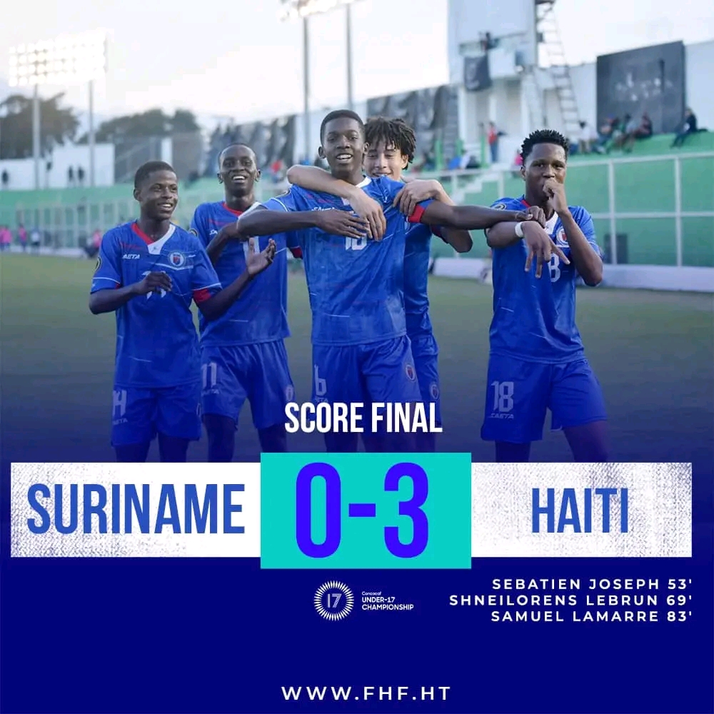 CONCACAF U17 : Haïti bat le Suriname 3-0 et se rapproche des huitièmes de finale