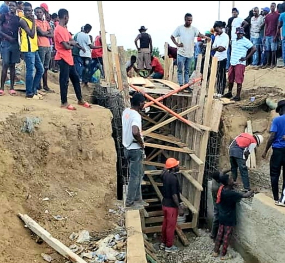 Rivière Massacre : Le chantier du canal va bon train