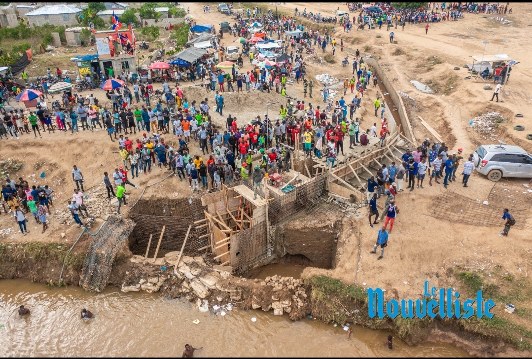 Rivière Massacre : la population cotise pour construire le canal