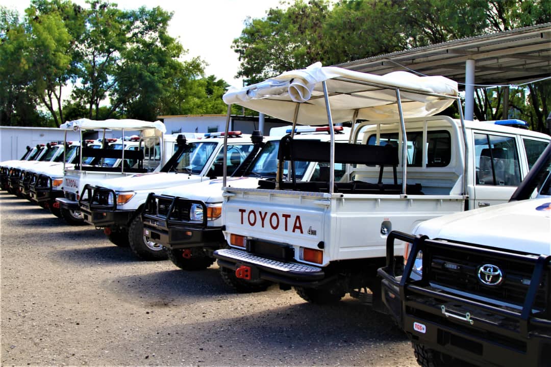 Basket fund: 20 véhicules de patrouille et 250 motocyclettes tout-terrain remis à la PNH