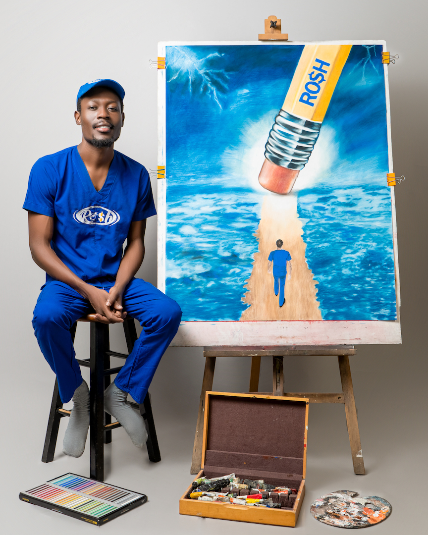 Rosh, un peintre tout en couleur