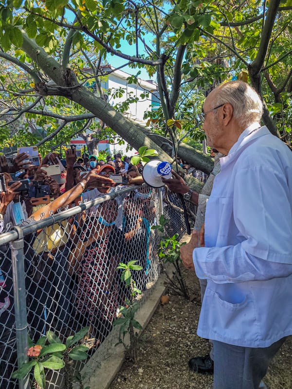 GHESKIO Centers' Staff Mobilizes in the Streets for Douglas Pape's Liberation
