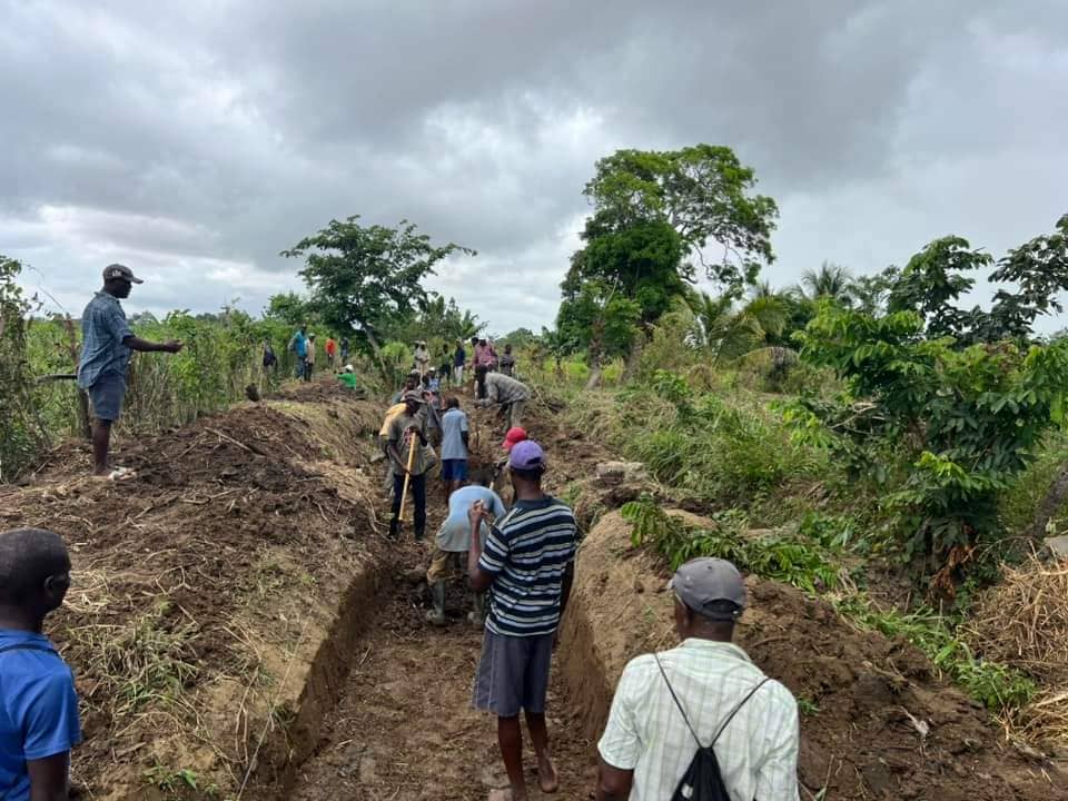 Fort-Liberté : début de construction d'un nouveau canal d'irrigation sur la rivière Farinen