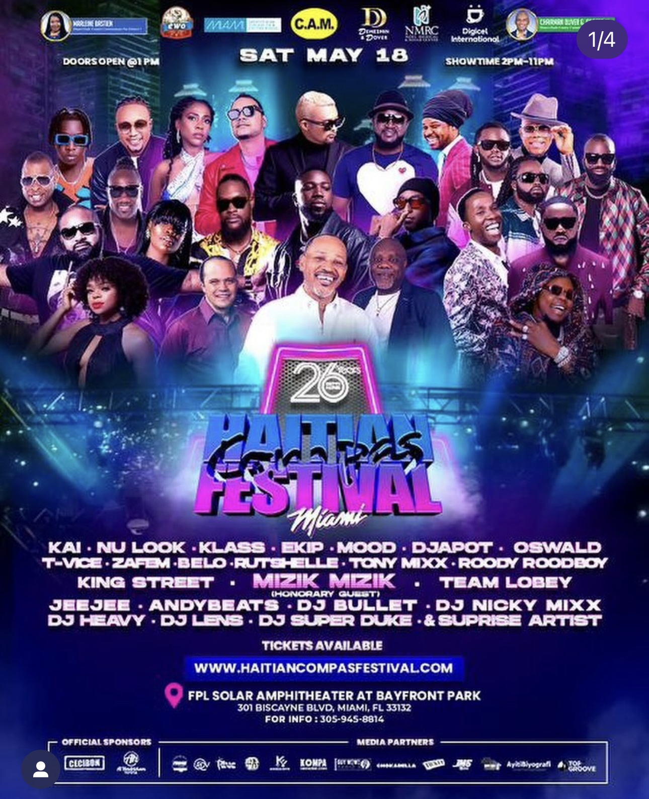 Tout est prêt à Miami pour la 26e édition de Compas Festival