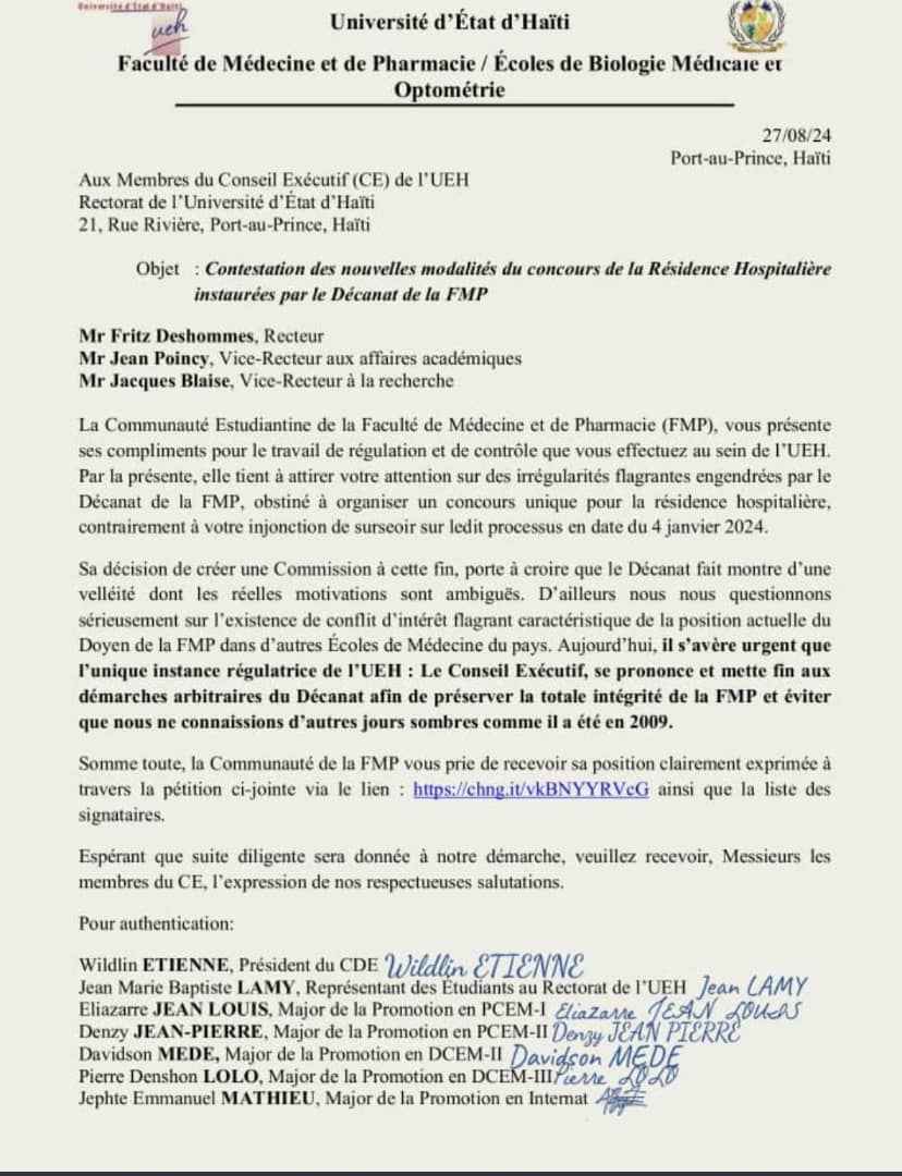 Controverses autour de l'organisation du concours de la résidence hospitalière