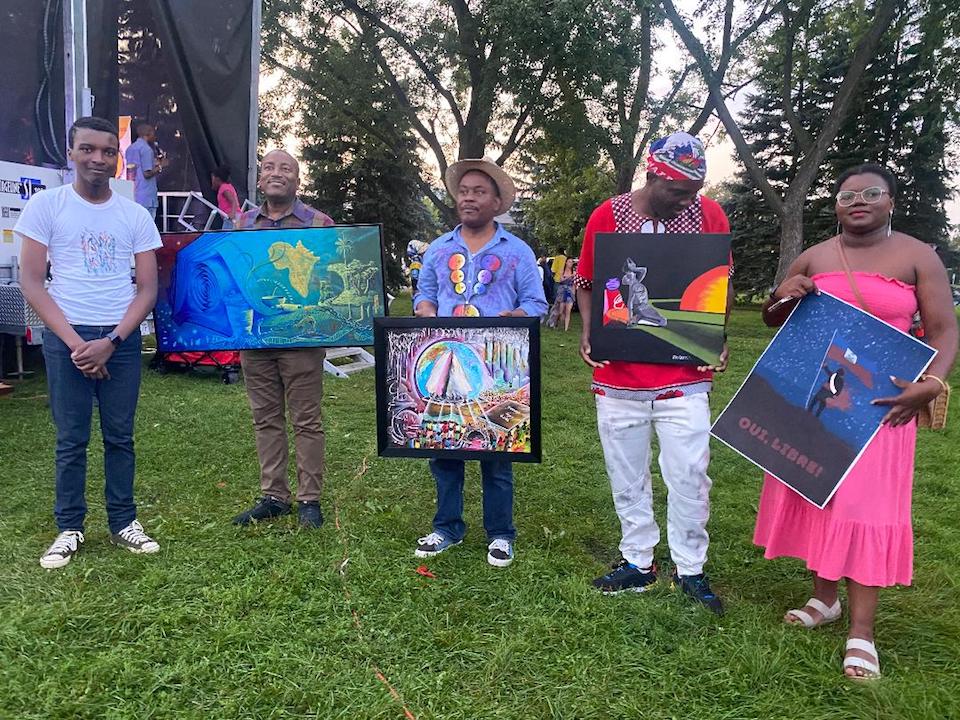 Les quatre gagnants de la première édition d’affiches du prix Dutty Boukman