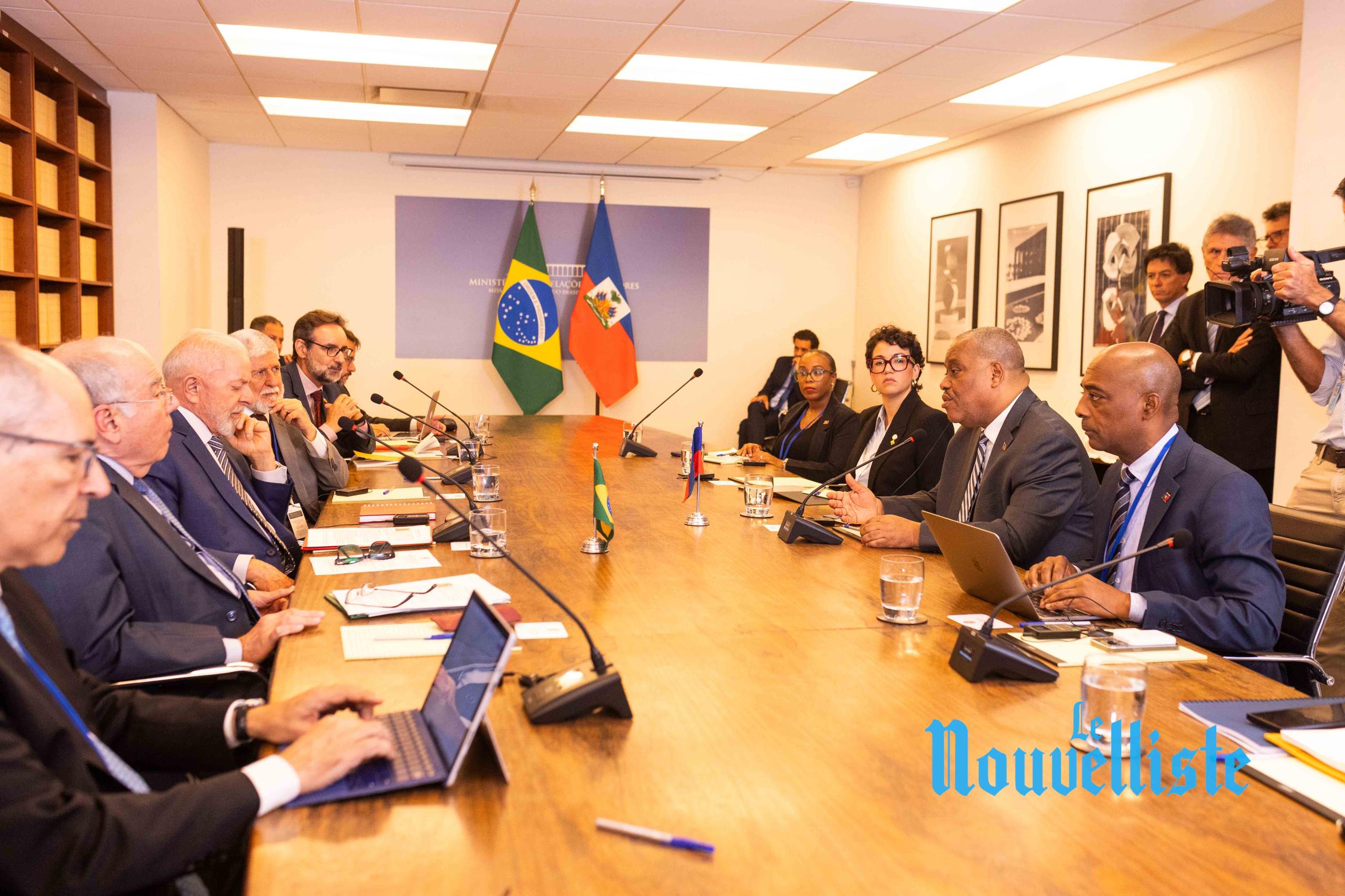 Garry Conille rencontre son homologue canadien Justin Trudeau et le président du Brésil Lula da Silva