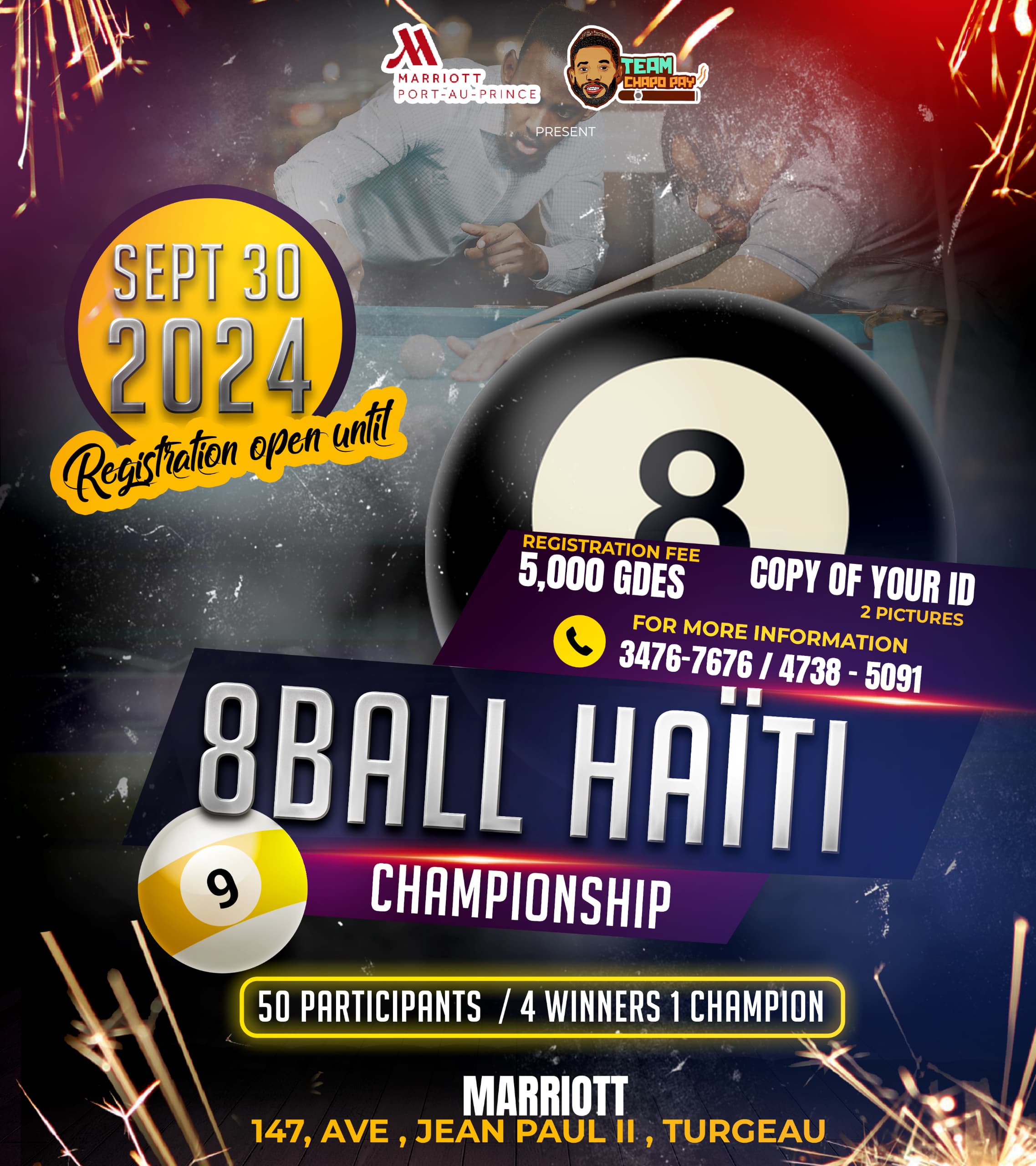 Le 8Ball Haiti Championship : Un tournoi pour promouvoir le billard en Haïti