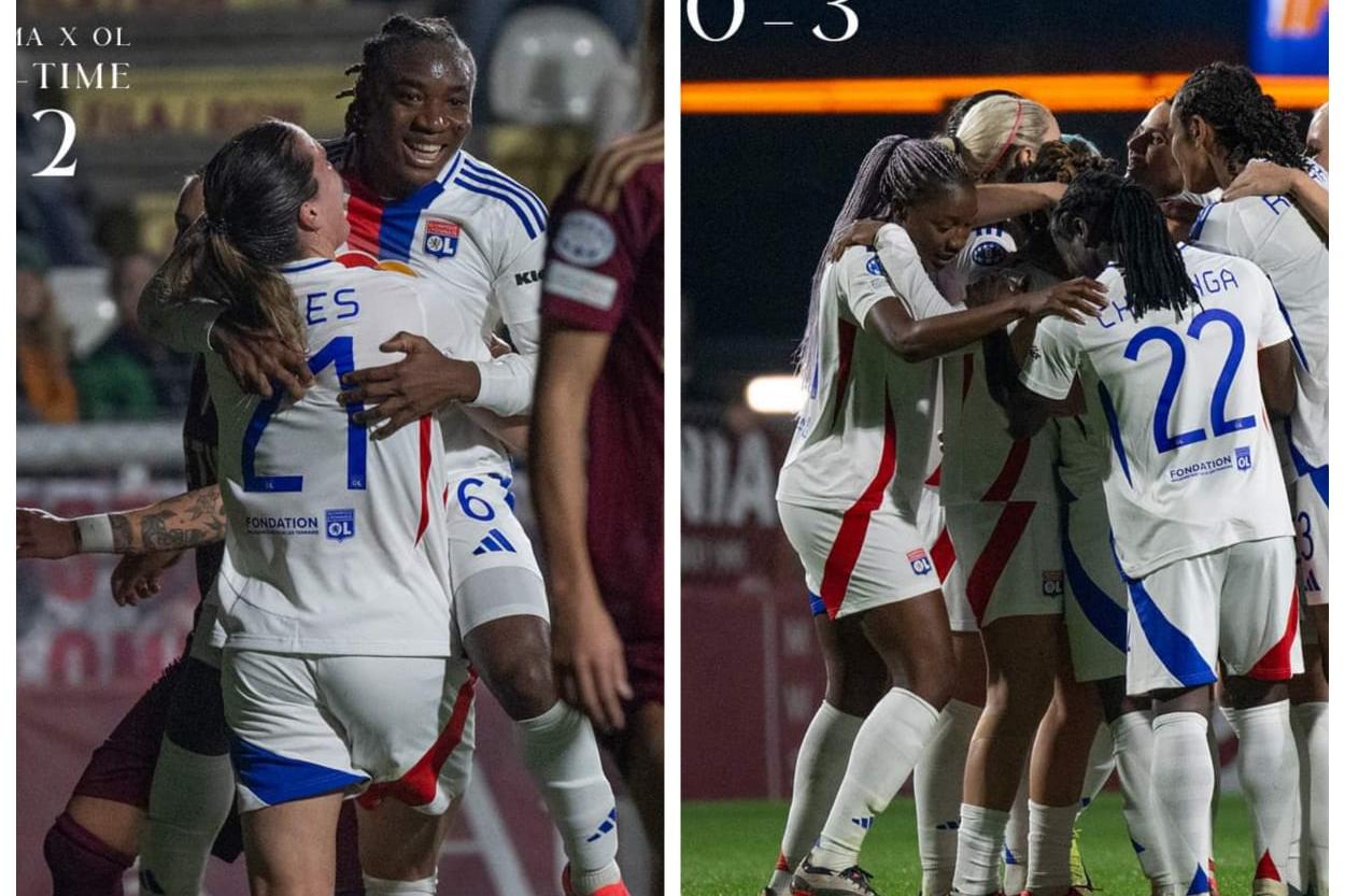 Ligue des champions : Melchie Dumornay s'offre un doublé et l'OL écrase l'AS Rome (3-0)