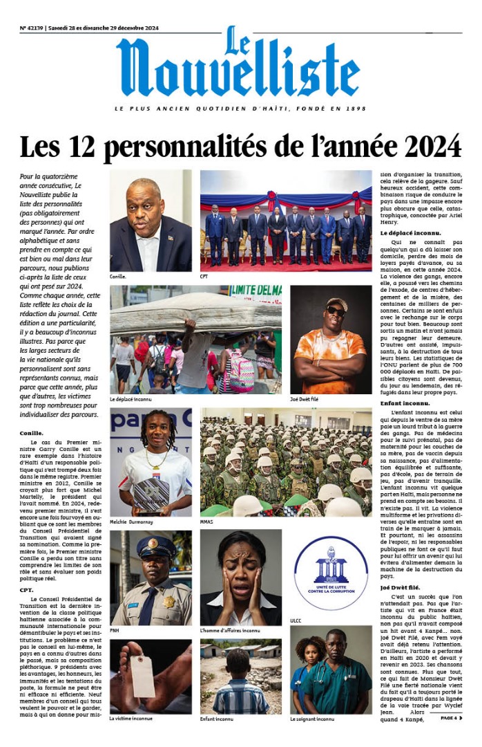 Les 12 personnalités de l’année 2024