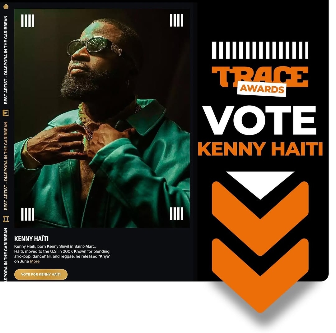Kenny Haïti aux Trace Awards 2025