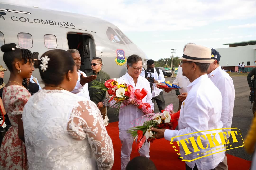 Le président colombien Gustavo Francisco Petro Urrego accueilli à Jacmel