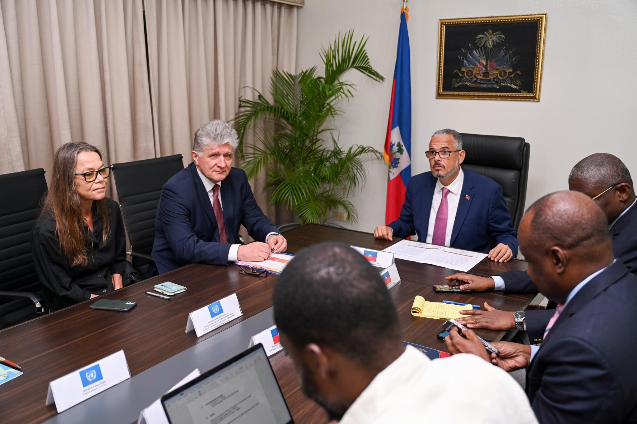 PM Alix Didier Fils-Aimé Holds Talks with UN Delegation