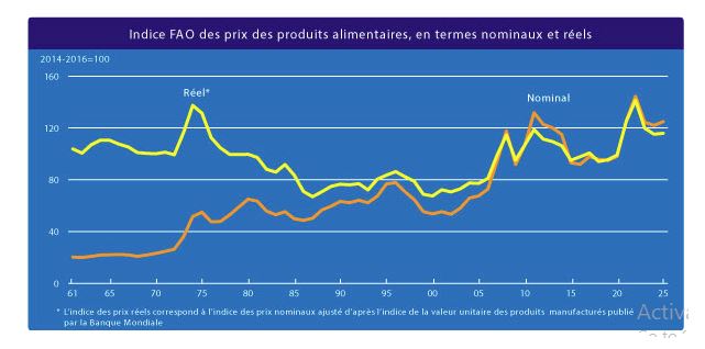 L'Indice FAO des prix alimentaires a baissé de 1,6% en janvier 2025