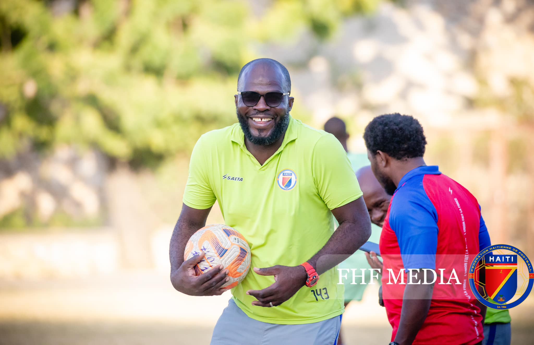 Eddy César, l'entraîneur de la qualification d'Haïti pour la Coupe du monde U17