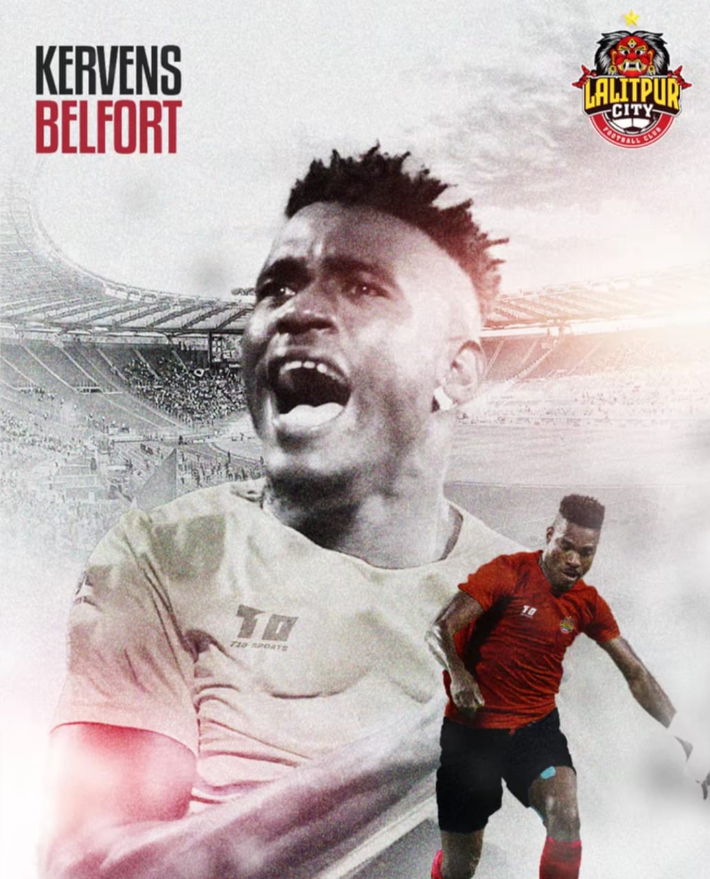 Kervens Fils Belfort dépose ses sacs au Népal