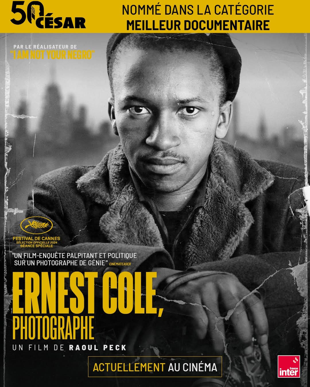 50e César: Raoul Peck nommé pour son film-documentaire sur la vie d'Ernest Cole