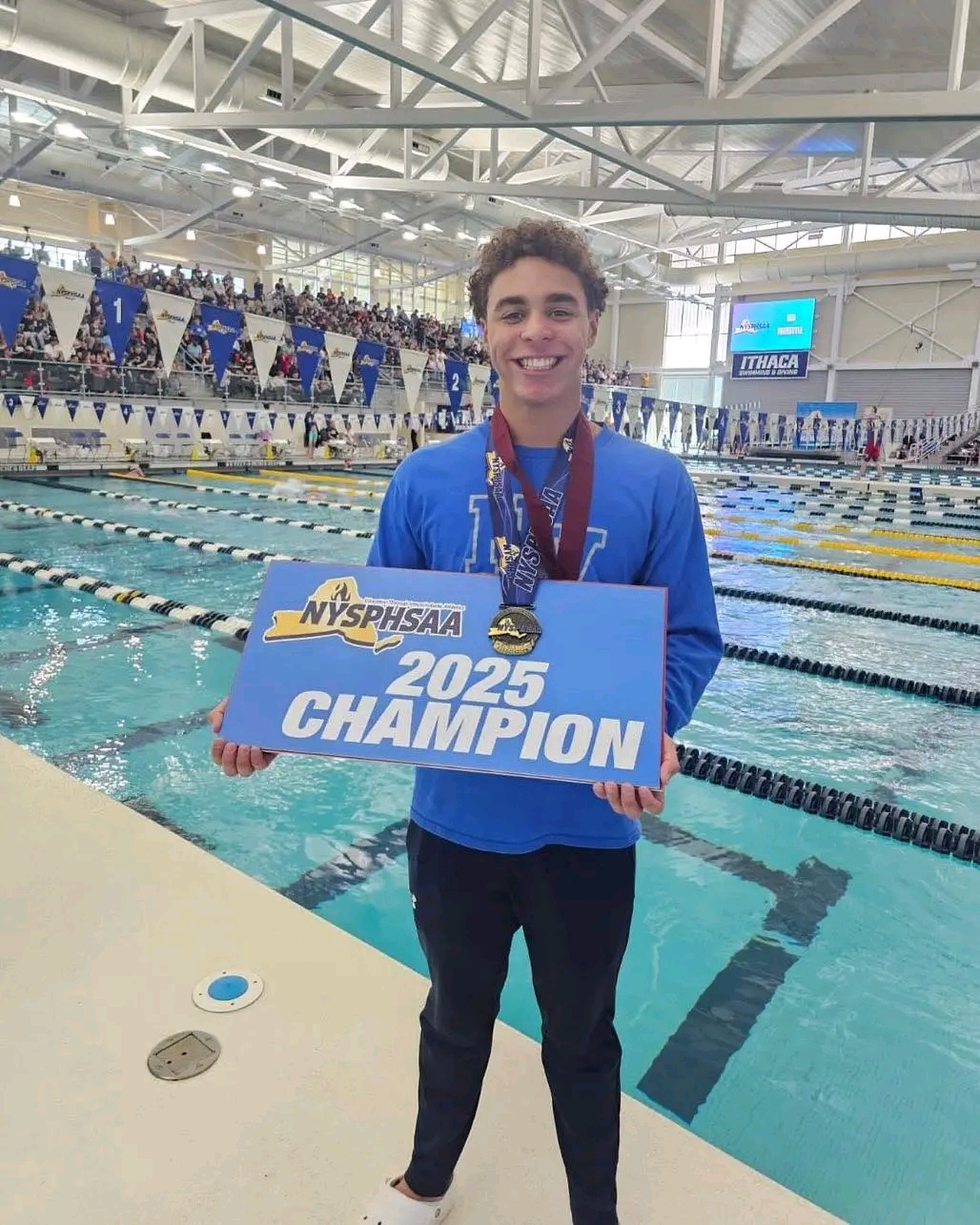 Championnat NYSPHSAA : Christian Jérôme couronné en 100 mètres papillon