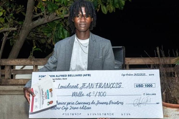 Louidenot Jean François, le grand gagnant de la 2e édition du concours jeunes peintres de Bozar-Cap