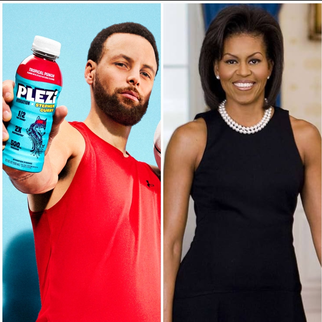 "Plezi", une boisson signée Steph Curry et Michelle Obama