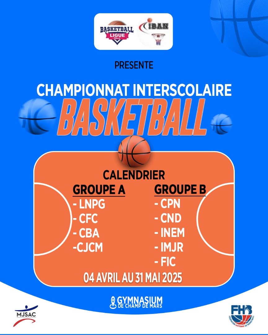 Tournoi interscolaire de basketball 5x5 : Neuf équipes au programme, le Nord en ébullition